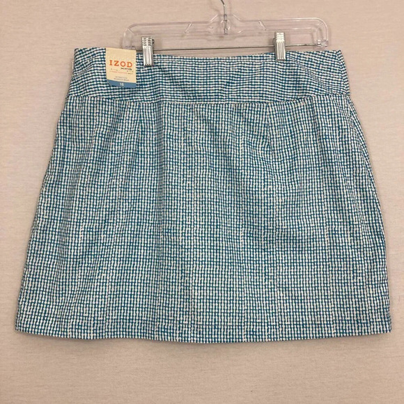 New IZOD Blue White X-Treme Function Golf Stretch Athletic Skorts size 16 - Picture 10 of 11